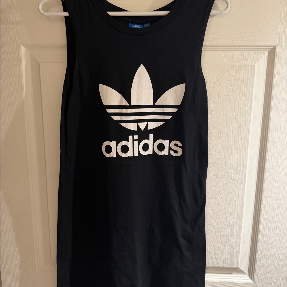 Adidas Black Tee Dress with Blue Tag